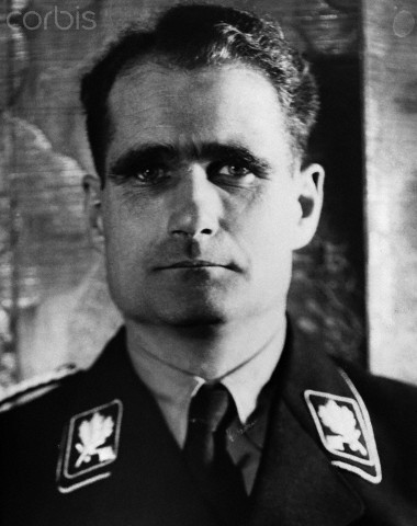 ca. 1939, Germany --- Nazi official Rudolph Hess in 1939. --- Image by © Hulton-Deutsch Collection/CORBIS